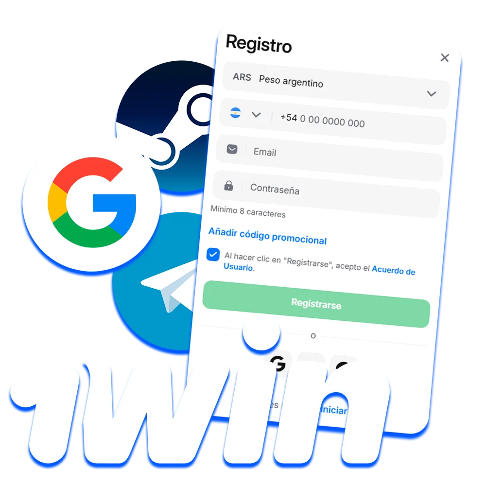 Crea tu cuenta en el sitio 1win.