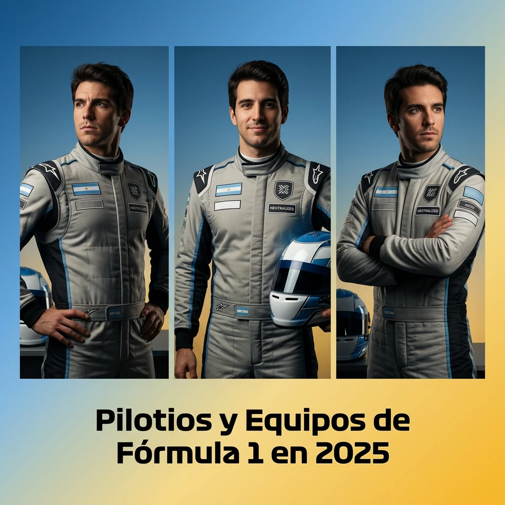 Tabla con pilotos y equipos de Fórmula 1 para la temporada 2025 con cuotas al campeonato