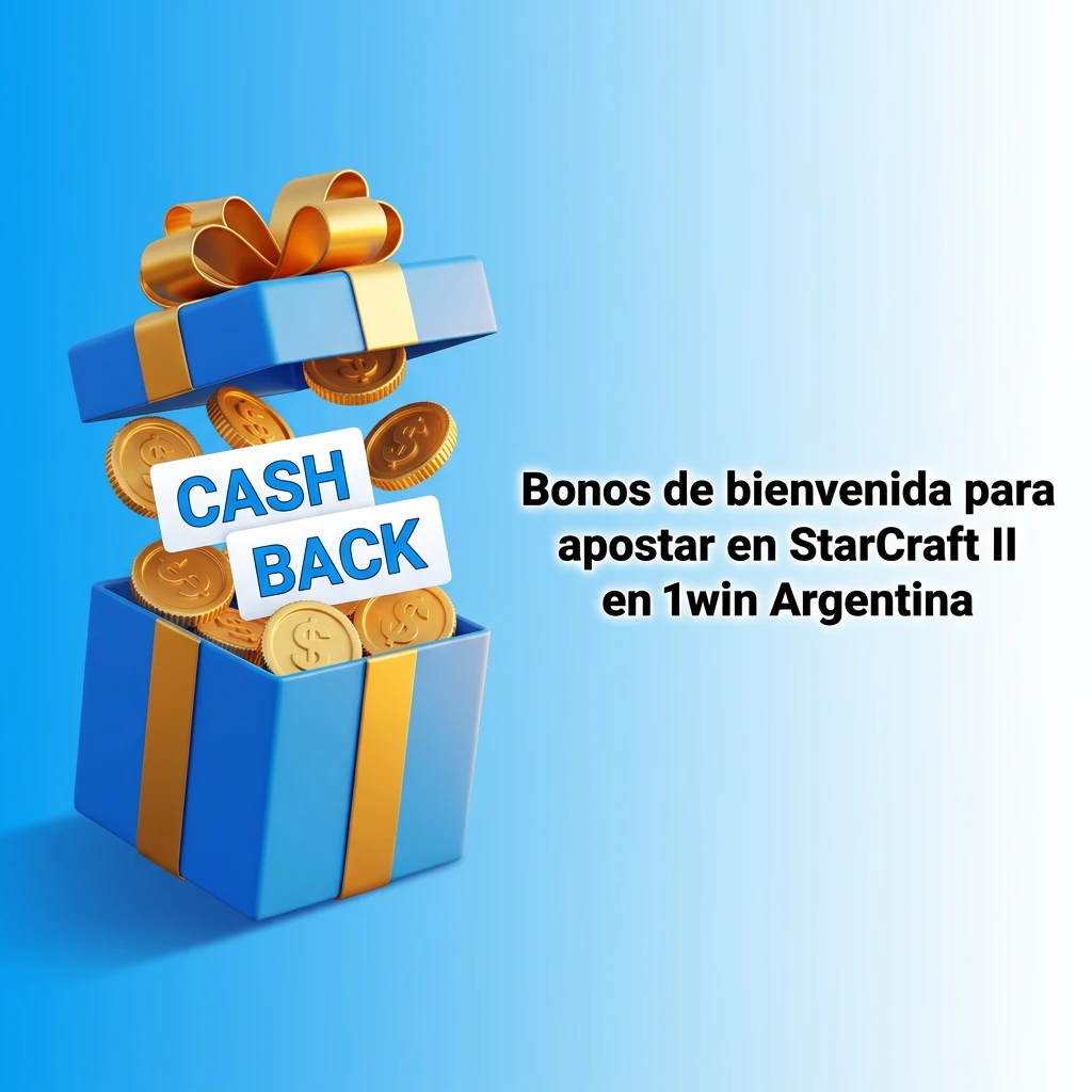 Bono de bienvenida 1win Argentina para apostar en StarCraft II: 600% en 4 depósitos y cashback semanal