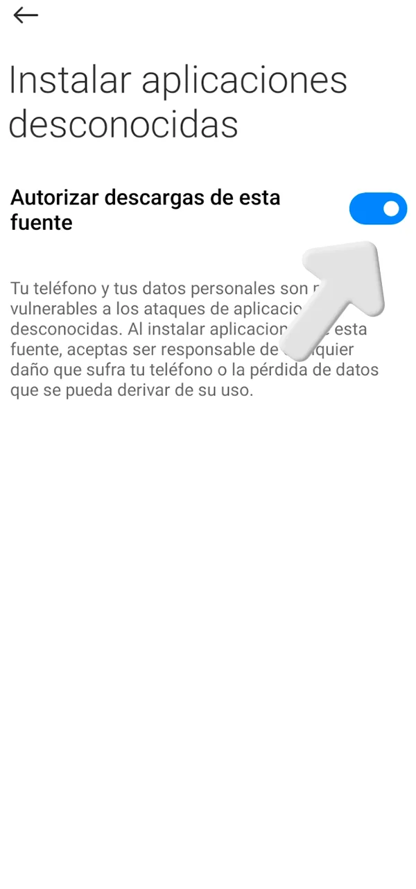 Permite fuentes desconocidas desde el sitio 1win hoy.