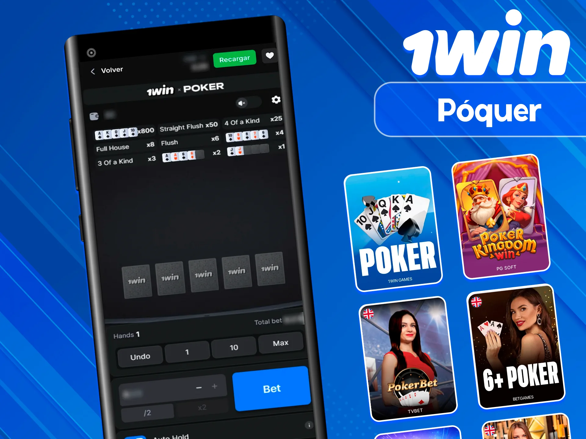 Explora póker y más en el sitio 1win.