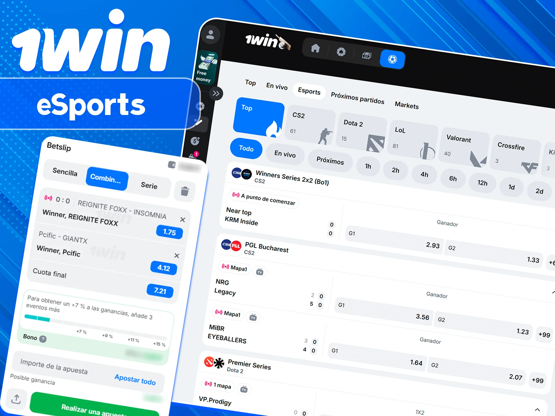 Disfruta apuestas de eSports en el sitio 1win hoy.