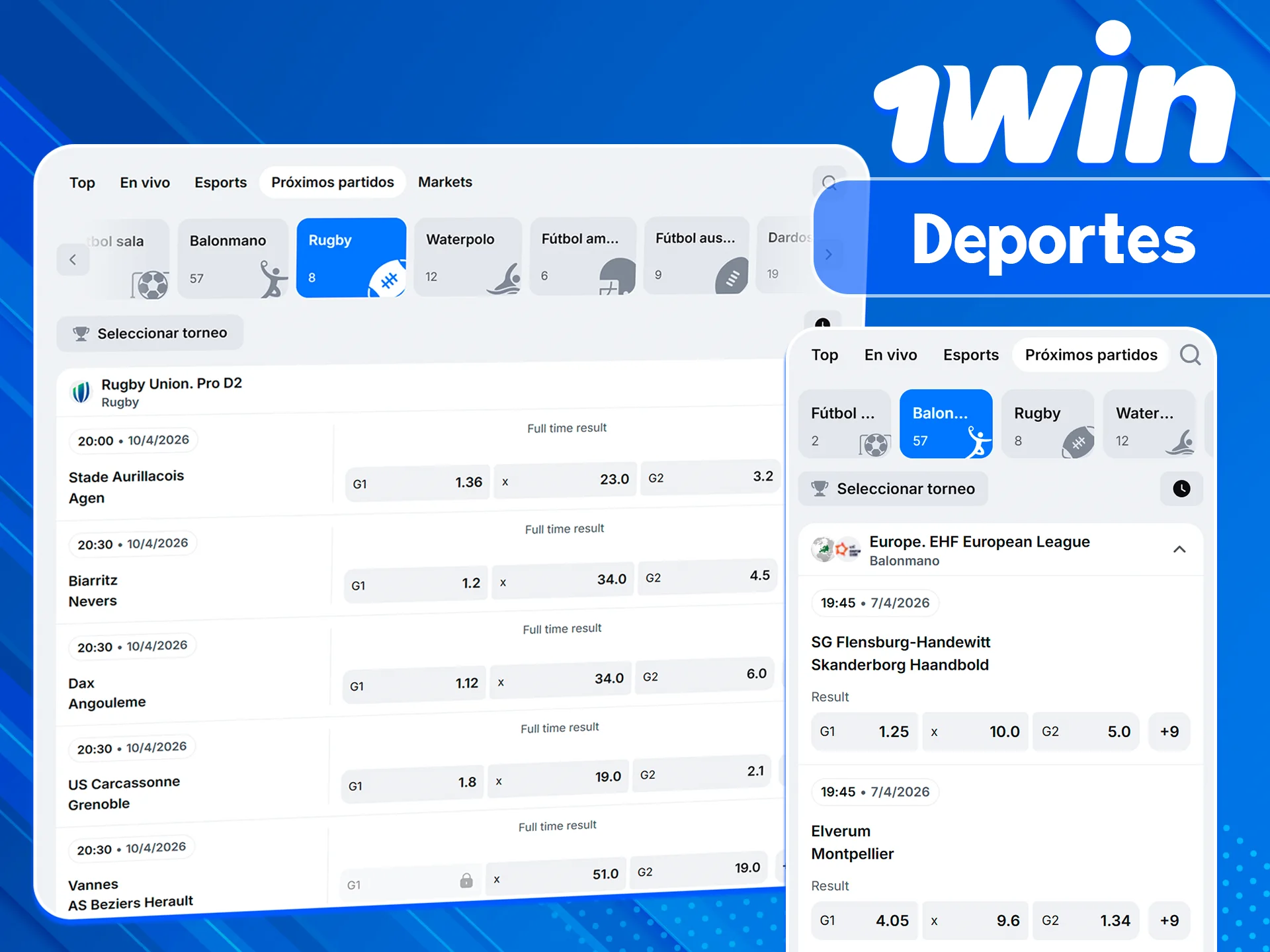 Apuesta en más deportes en el sitio 1win ahora.